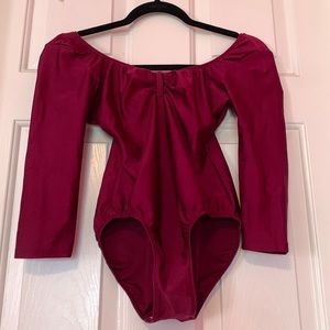 Vintage 90’s Maroon Leotard